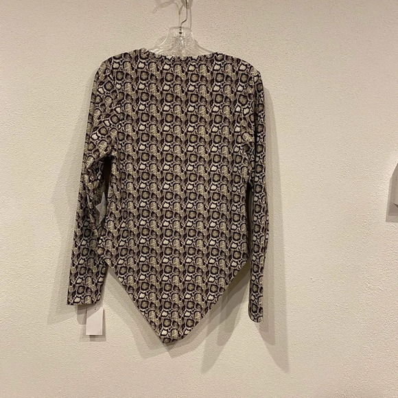 NWT Good American Snake Print Bodysuit - Picture 4 of 4